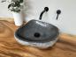 Preview: Naturstein Waschbecken Aufsatzwaschbecken Flussstein 43x38