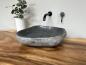 Preview: Naturstein Waschbecken Aufsatzwaschbecken Flussstein 43x38