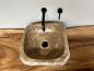 Preview: Marmor Onyx Naturstein Waschbecken Aufsatzwaschbecken 44x42 cm