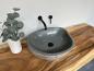 Preview: Naturstein Waschbecken Aufsatzwaschbecken Flussstein 50x45