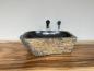 Preview: Naturstein Waschbecken Aufsatzwaschbecken Flussstein 48x42 cm