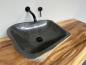 Preview: Naturstein Waschbecken Aufsatzwaschbecken Flussstein 48x42 cm