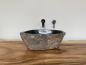 Preview: Naturstein Waschbecken Aufsatzwaschbecken Flussstein 44x28 cm