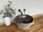 Preview: Naturstein Waschbecken Aufsatzwaschbecken Flussstein 44x38 cm