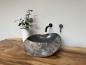 Preview: Naturstein Waschbecken Aufsatzwaschbecken Flussstein 46x42 cm