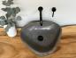 Preview: Naturstein Waschbecken Aufsatzwaschbecken Flussstein 41x38 cm