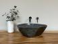 Preview: Naturstein Waschbecken Aufsatzwaschbecken Flussstein 50x34 cm