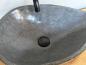Preview: Naturstein Waschbecken Aufsatzwaschbecken Flussstein 50x34 cm