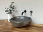 Preview: Naturstein Waschbecken Aufsatzwaschbecken Flussstein 43x38 cm