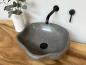 Preview: Naturstein Waschbecken Aufsatzwaschbecken Flussstein 43x38 cm
