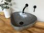Preview: Naturstein Waschbecken Aufsatzwaschbecken Flussstein 44x38 cm