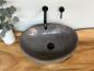 Preview: Naturstein Waschbecken Aufsatzwaschbecken Flussstein 50x37 cm