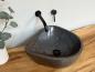 Preview: Naturstein Waschbecken Aufsatzwaschbecken Flussstein 40x37 cm