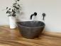 Preview: Naturstein Waschbecken Aufsatzwaschbecken Flussstein 40x37 cm