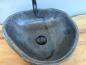 Preview: Naturstein Waschbecken Aufsatzwaschbecken Flussstein 42x38 cm