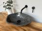 Preview: Naturstein Waschbecken Aufsatzwaschbecken Flussstein 48x37 cm