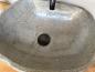 Preview: Naturstein Waschbecken Aufsatzwaschbecken Flussstein 46x36 cm