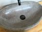Preview: Naturstein Waschbecken Aufsatzwaschbecken Flussstein 54x33 cm