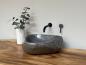 Preview: Naturstein Waschbecken Aufsatzwaschbecken Flussstein 42x41 cm