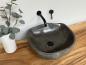 Preview: Naturstein Waschbecken Aufsatzwaschbecken Flussstein 46x44 cm