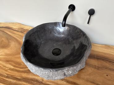 Marmor Naturstein Waschbecken Aufsatzwaschbecken 48x47 cm