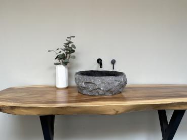 Marmor Naturstein Waschbecken Aufsatzwaschbecken 48x47 cm