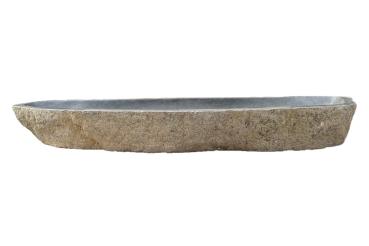 XXL Naturstein Waschbecken Aufsatzwaschbecken Flussstein 134x40cm
