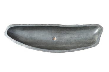 XXL Naturstein Waschbecken Aufsatzwaschbecken Flussstein 134x40cm