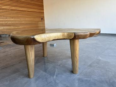Couchtisch Massivholz Tisch Suar Holz 120x100 cm