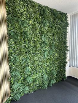 Pflanzenwand je Matte 100x100 cm – Vertikaler Garten mit künstlichen Pflanzen, Pflanzenbild