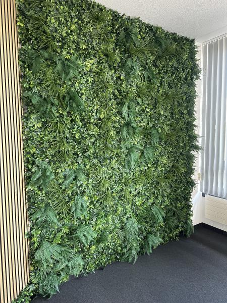 Pflanzenwand je Matte 100x100 cm – Vertikaler Garten mit künstlichen Pflanzen, Pflanzenbild
