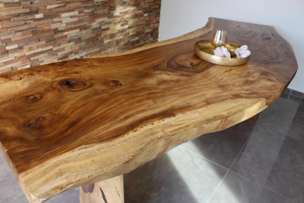 Massivholz Tisch Suar Holz Esstisch 256 cm